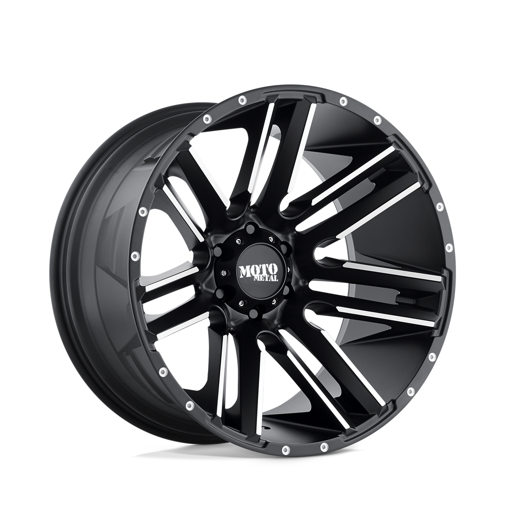20X9 Moto Metal MO978 RAZOR SATIN BLACK MACHINED 5X127