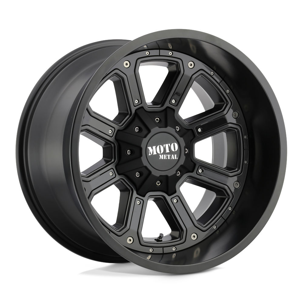 20X9 Moto Metal MO984 SHIFT RIMS - MATTE BLACK W/ G-BLK INSERTS 6X114.3
