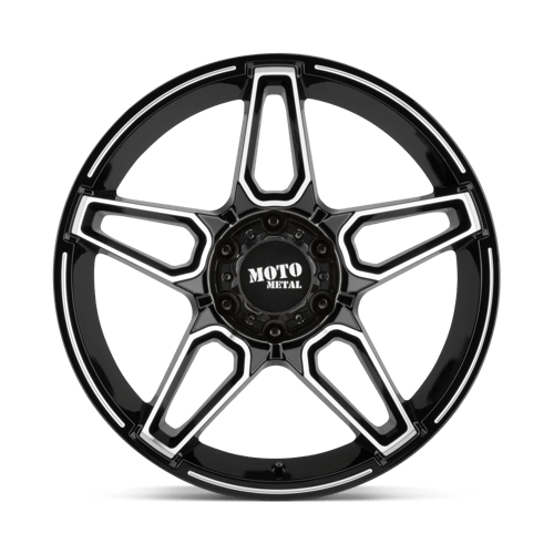 20X12 Moto Metal MO994 FANG GLOSS BLACK MACHINED 6X135