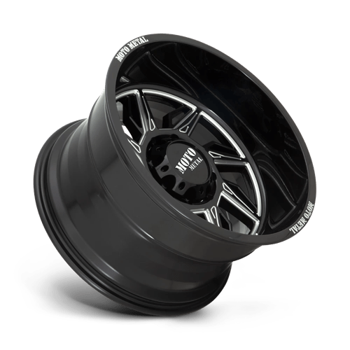 20X10 Moto Metal MO997 HURRICANE GLOSS BLACK MILLED - LEFT 6X135