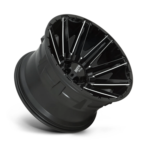 20X9 Moto Metal MO998 KRAKEN GLOSS BLACK MILLED 8X170