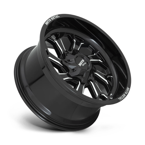 22X12 Moto Metal MO999 GLOSS BLACK MILLED 6X120
