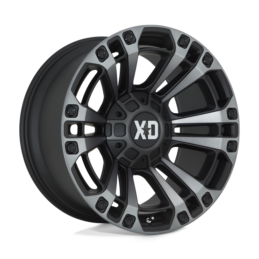 20X10 XD XD851 MONSTER 3 SATIN BLACK W/ GRAY TINT 8X170