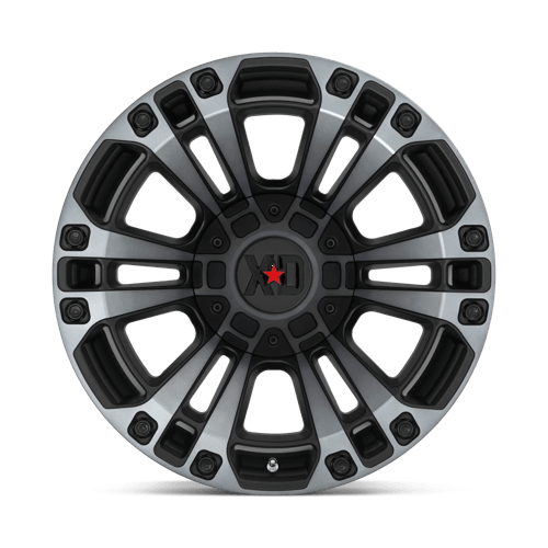 20X9 XD XD851 MONSTER 3 SATIN BLACK W/ GRAY TINT 6X135/6X139.7