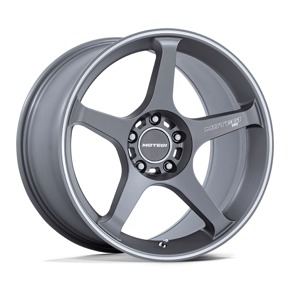 18X9.5 Motegi MR159 BATTLE V GUNZILLA W MACHINED LIP STRIPE 5X114.3