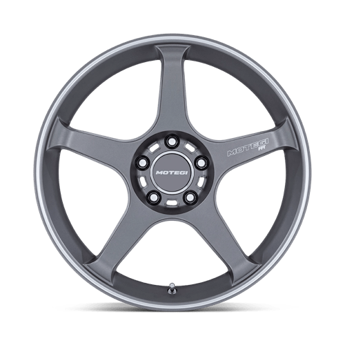 18X8.5 Motegi MR159 BATTLE V GUNZILLA W MACHINED LIP STRIPE 5X114.3
