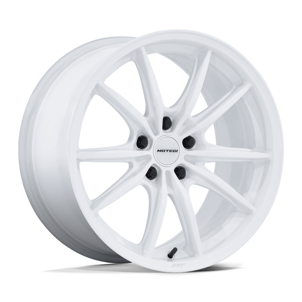 18X8.5 Motegi MR162 ZENTOKU GLOSS WHITE 5X114.3