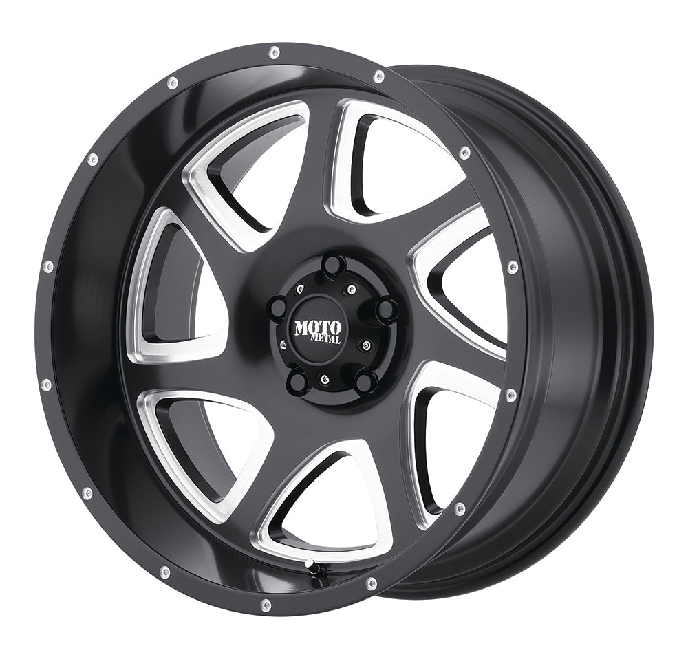 20X12 Moto Metal MO976 SATIN BLACK MILLED 5X127