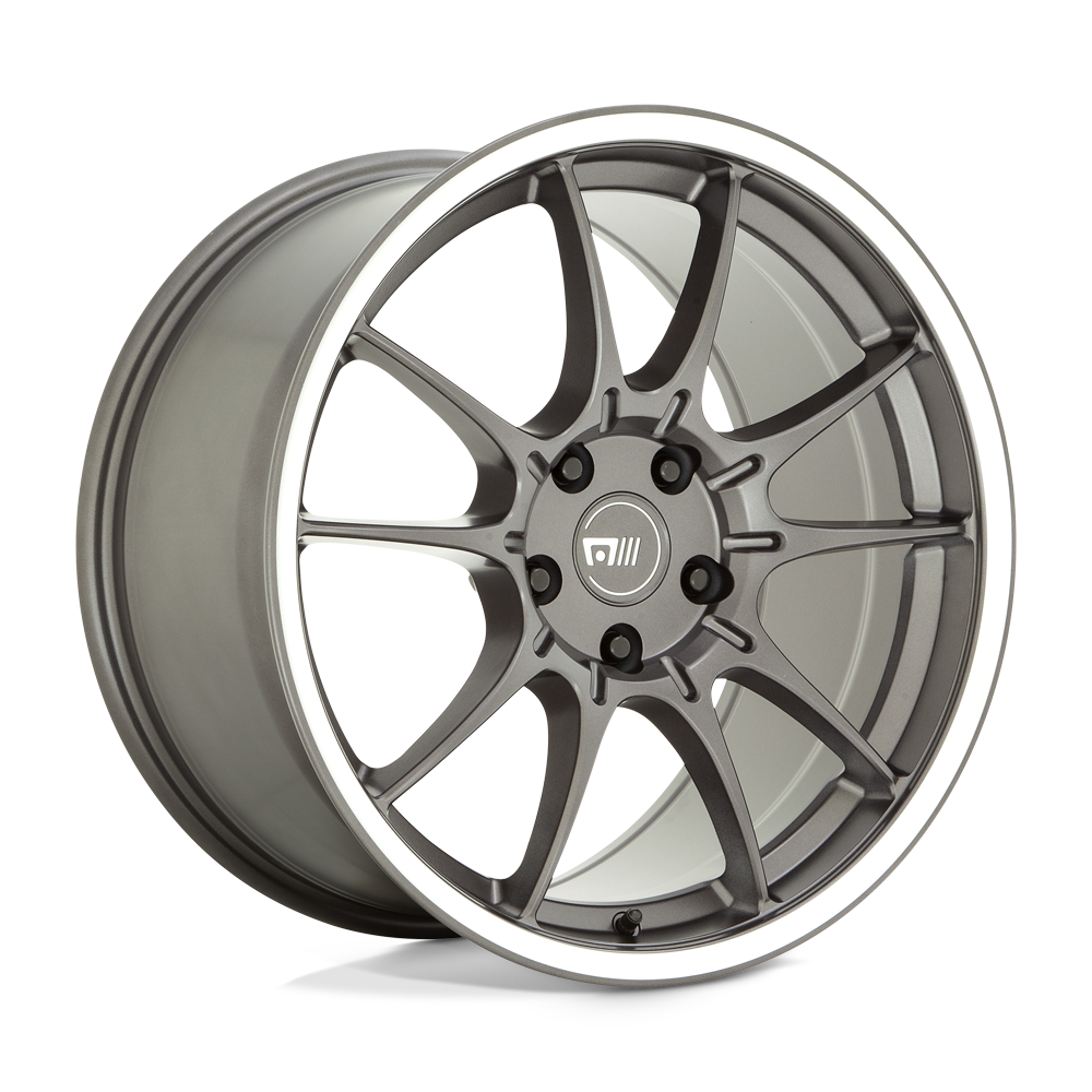 19X8.5 Motegi MR152 SS5 GUNMETAL W/ MACHINED LIP 5X114.3