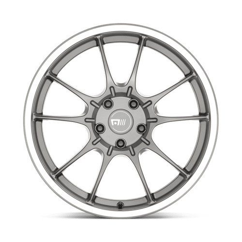 19X8.5 Motegi MR152 SS5 GUNMETAL W/ MACHINED LIP 5X100