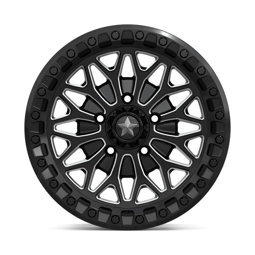 15X7 MSA Offroad Wheels MA53 BOLO UTV BEADLOCK GLOSS BLACK MILLED 5X114.3