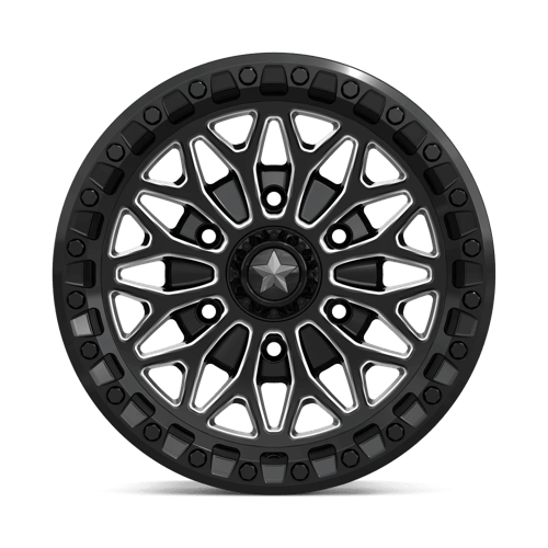 15X7 MSA Offroad Wheels MA53 BOLO UTV BEADLOCK GLOSS BLACK MILLED 6X139.7