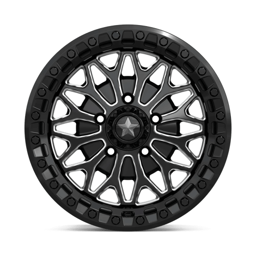 15X7 MSA Offroad Wheels MA53 BOLO UTV BEADLOCK GLOSS BLACK MILLED 5X114.3