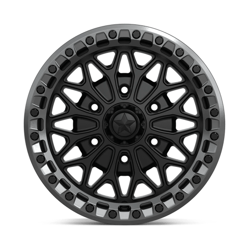 15X7 MSA Offroad Wheels MA53 BOLO UTV BEADLOCK MATTE BLACK W/ GL-GUNMETAL RG 6X139.7