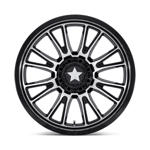 14X7 MSA Offroad Wheels M51 THUNDERLIPS GLOSS BLACK MACHINED 4X137/4X156