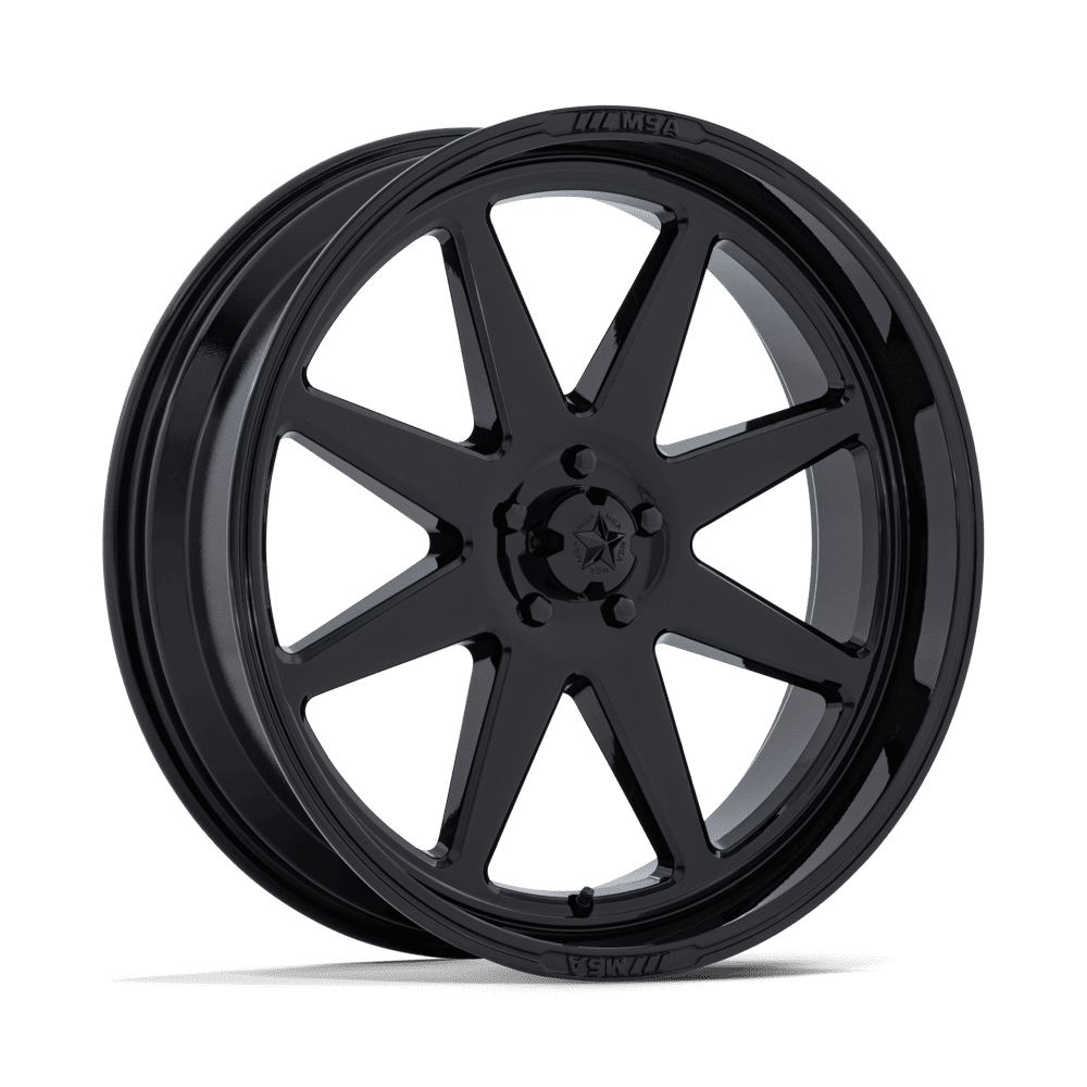 22X7 MSA Offroad Wheels M54 SPARK UTV GLOSS BLACK 5X114.3