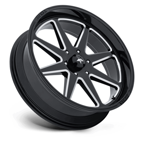 24X7 MSA Offroad Wheels M54 SPARK UTV GLOSS BLACK MILLED 6X139.7