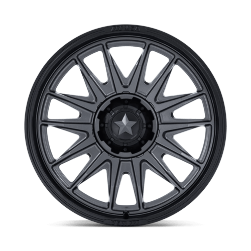 18X7 MSA Offroad Wheels M55 COMMANDER UTV MATTE GUNMETAL W/ M-BLK LIP 4X137/4X156