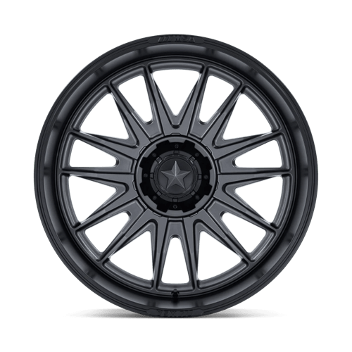 24X10 MSA Offroad Wheels M55 COMMANDER UTV MATTE GUNMETAL W/ M-BLK LIP 5X114.3