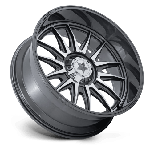 24X10 MSA Offroad Wheels M55 COMMANDER UTV PLATINUM W/ MACHINED FACE 6X139.7
