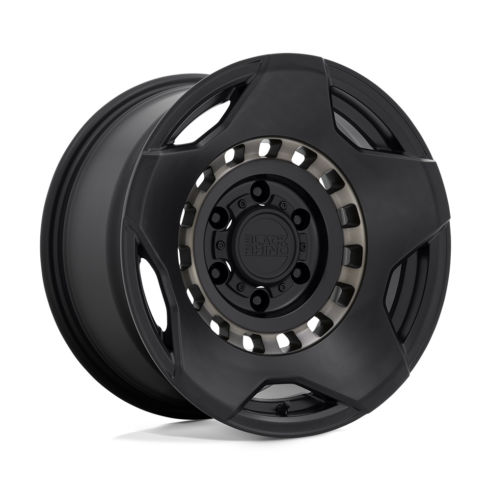 17" Black Rhino Hard Alloys MUZZLE MATTE BLACK W/ MACH TINT RING 6X139.7