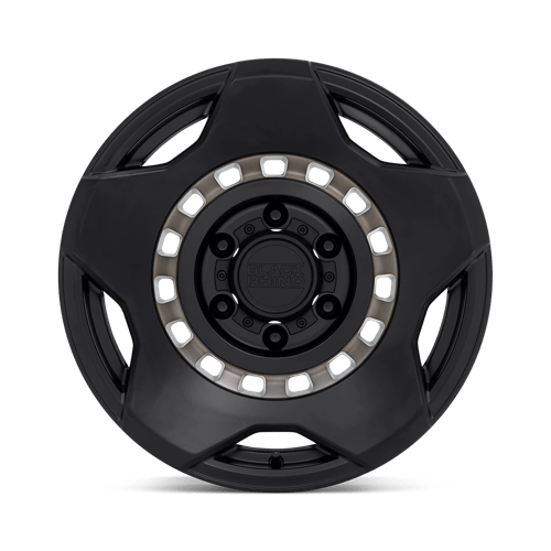 20X9 Black Rhino Hard Alloys MUZZLE MATTE BLACK W/ MACH TINT RING 6X135