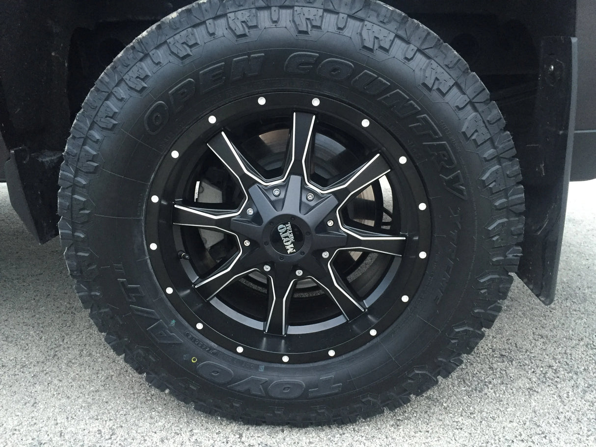 20X9 Moto Metal MO970 RIMS - SEMI GLOSS BLACK MILLED 6X135/6X139.7
