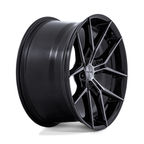 20X10.5 Niche 1PC NC279 PRODIGY 5 GLOSS BLACK DARK TINTED CLEAR 5X112