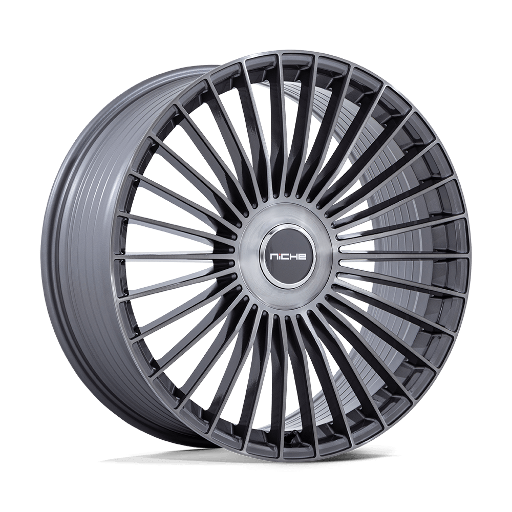 20X10.5 Niche 1PC NC282 SERENE GLOSS TITANIUM BRUSHED 5X108/5X112