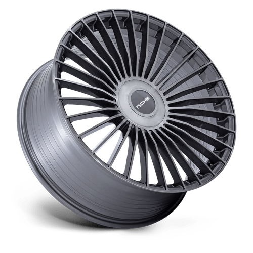 24X10 Niche 1PC NC282 SERENE GLOSS TITANIUM BRUSHED 6X135/6X139.7