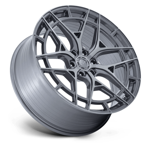 24X10 Niche 1PC NC284 ADRIA PLATINUM W/ BRUSHED FACE 6X135