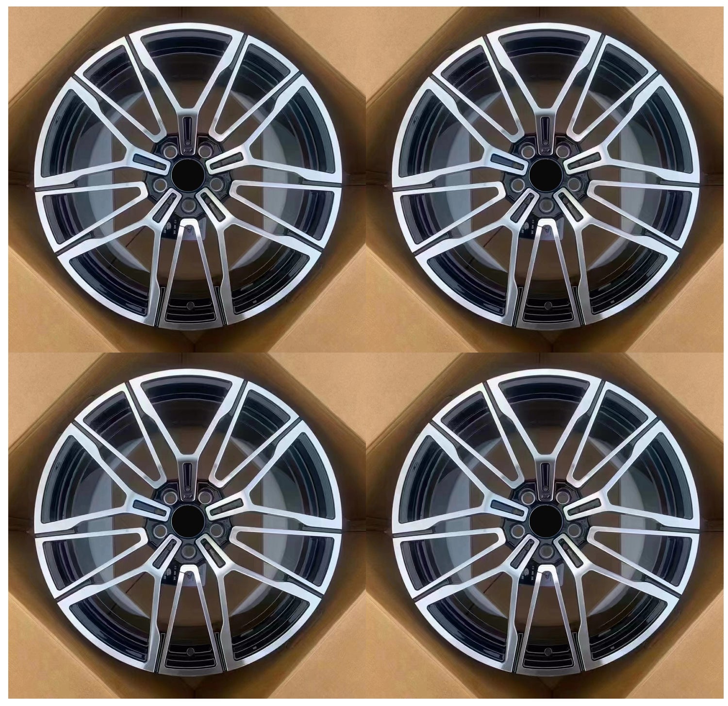 20” Rims - Made to Fit BMW 750i 750i xDrive | OE Style | 2009 2010 2011 2012 2013 2014 2015 20x8.5/9.5 Wheels Brand New