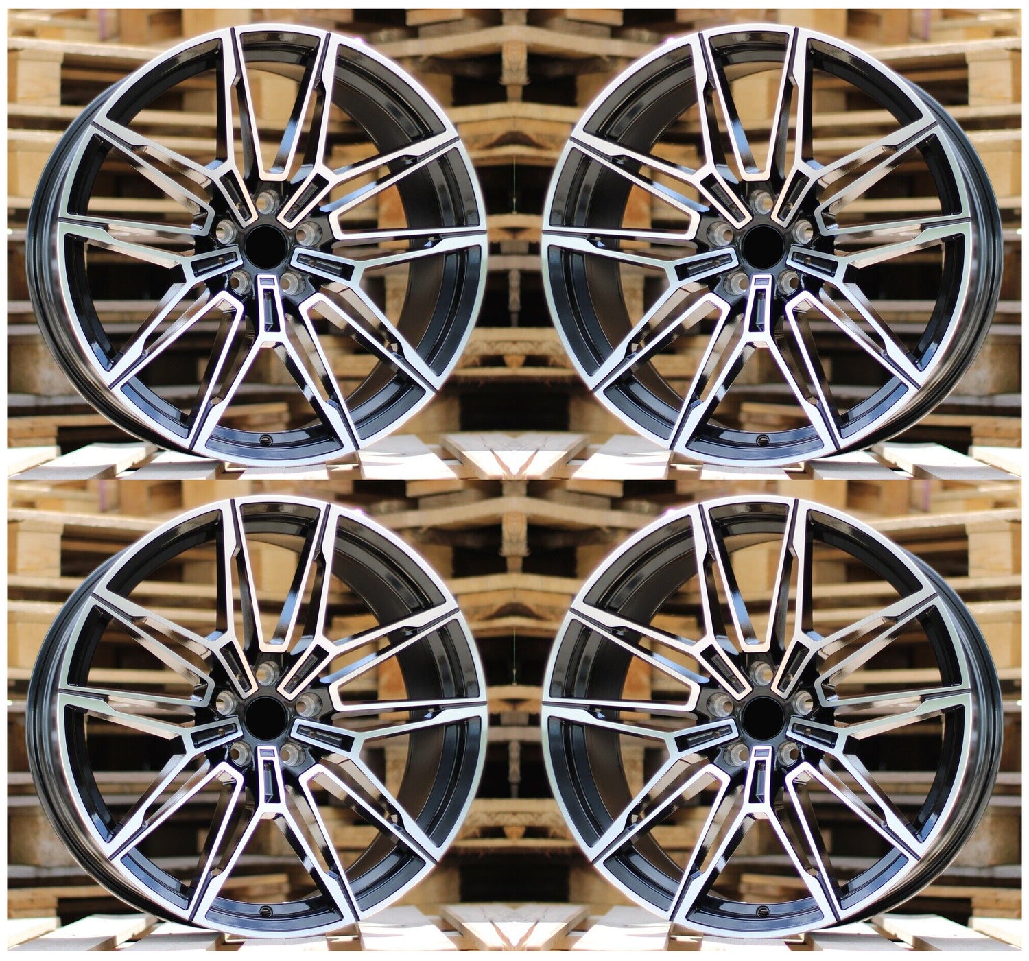 20” Rims - Made to Fit BMW 750i 750i xDrive | OE Style | 2009 2010 2011 2012 2013 2014 2015 20x8.5/9.5 Wheels Brand New