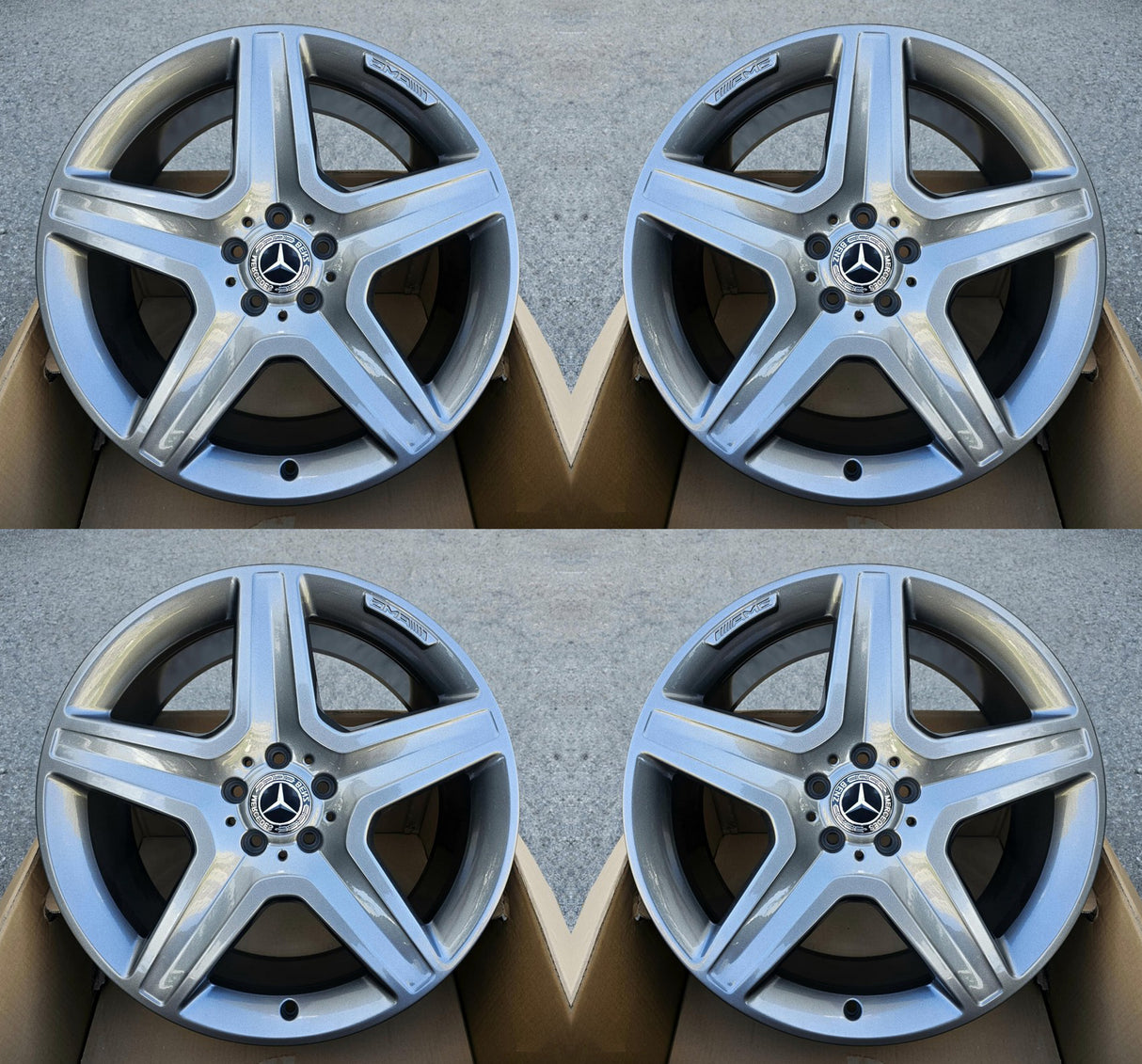 20” Mercedes-Benz GLE 53 AMG Rims 2018 2019 2020 2021 2022 2023 2024 2025 2026 OEM Original Wheels 20x9 Silver with Machine Face