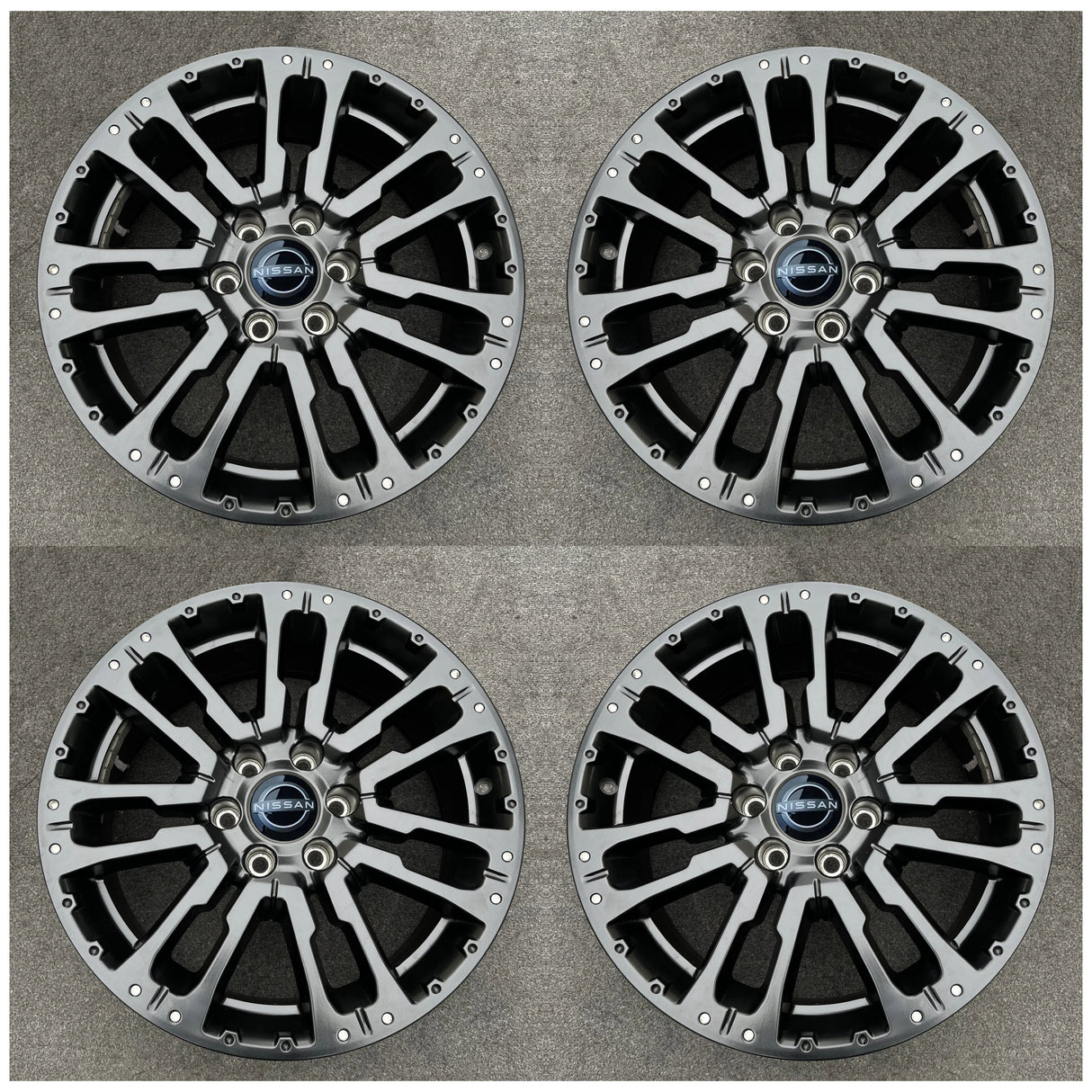 20” Nissan Armada Rims 2004 2005 2006 2007 2008 2009 2010 2011 2012 2013 2014 2015 2016 2017 2018 2019 2020 2021 2022 2023 2024 2025 OEM Original Wheels 20x8 Satin Black