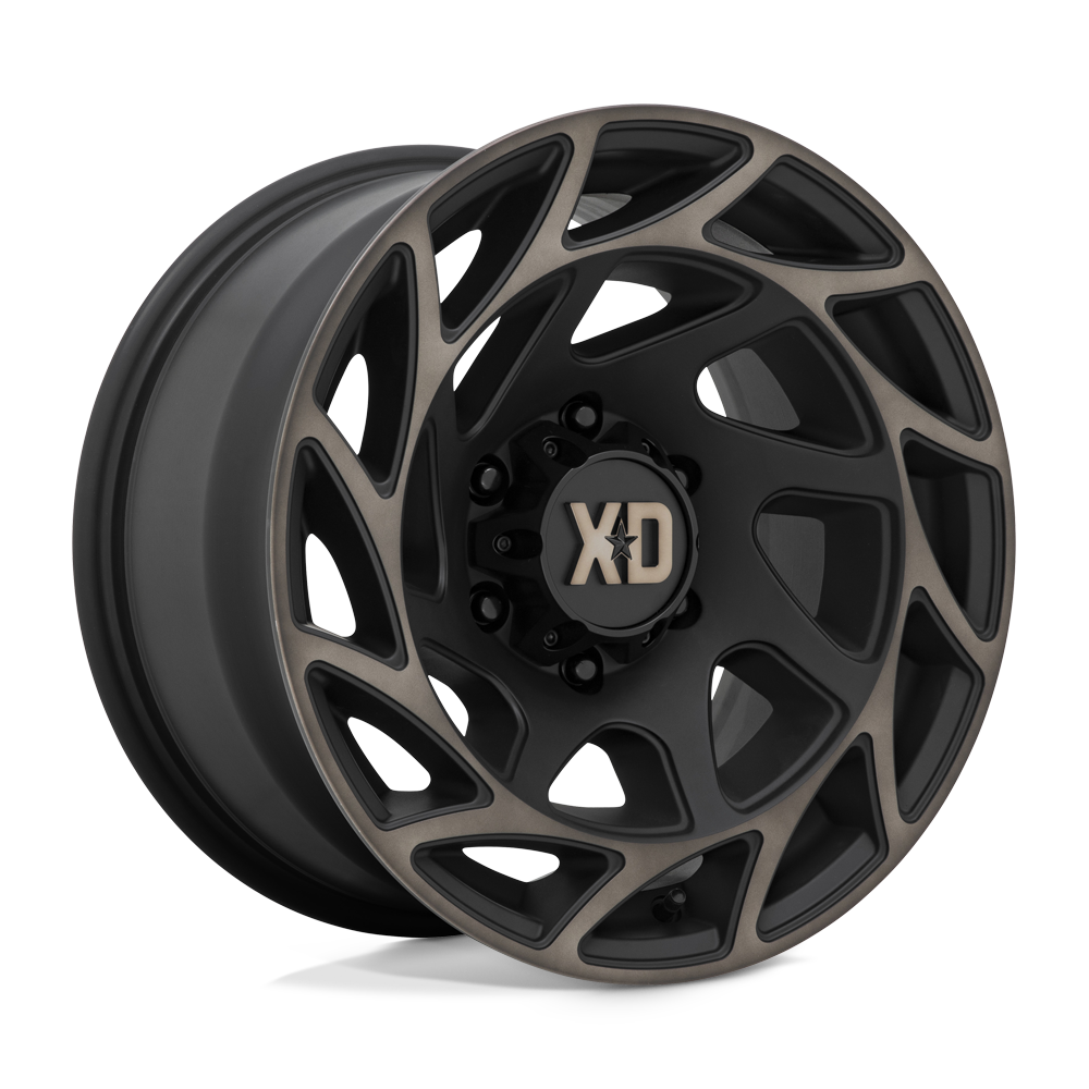 22X12 XD XD860 ONSLAUGHT SATIN BLACK W/ BRONZE TINT 8X165.1