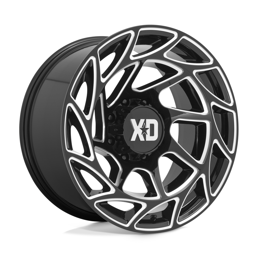 20X10 XD XD860 ONSLAUGHT GLOSS BLACK MILLED 8X165.1