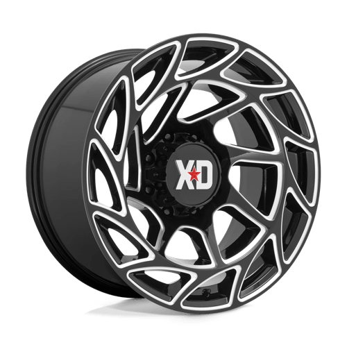 20X10 XD XD860 ONSLAUGHT GLOSS BLACK MILLED 8X170