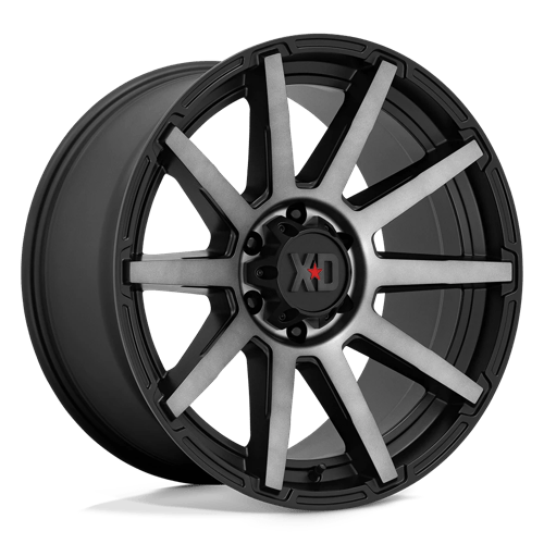 17X8 XD XD847 OUTBREAK RIMS - SATIN BLACK W/ GRAY TINT 6X114.3