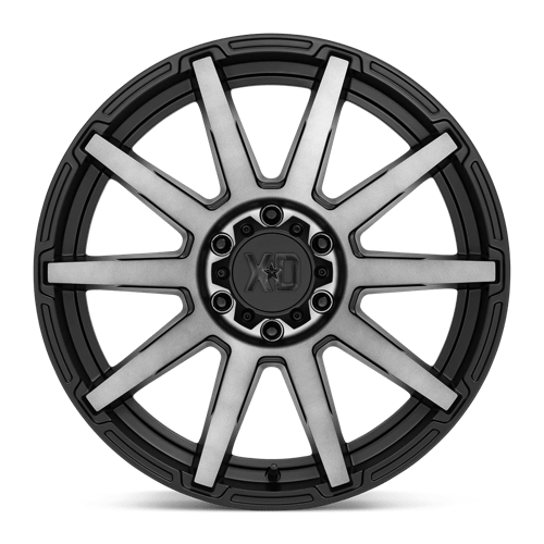 17X9 XD XD847 OUTBREAK RIMS - SATIN BLACK W/ GRAY TINT 6X114.3
