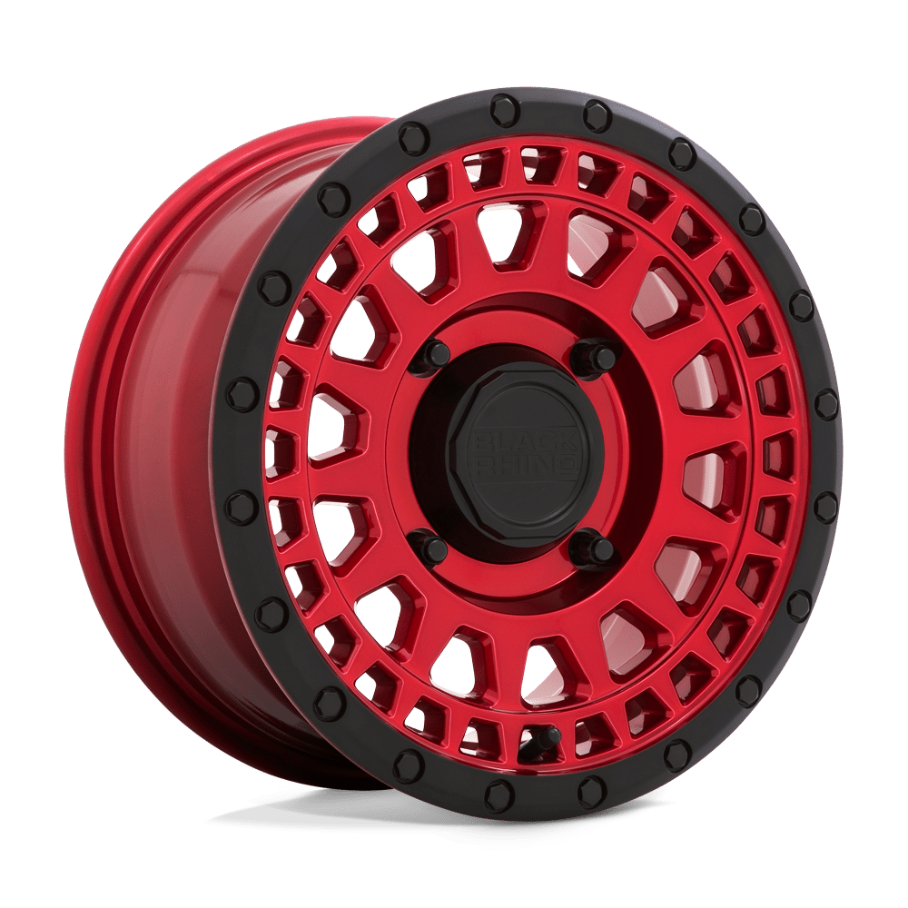 14" Black Rhino Hard Alloys - UTV PARKER UTV CANDY RED W/ BLACK LIP 4X156