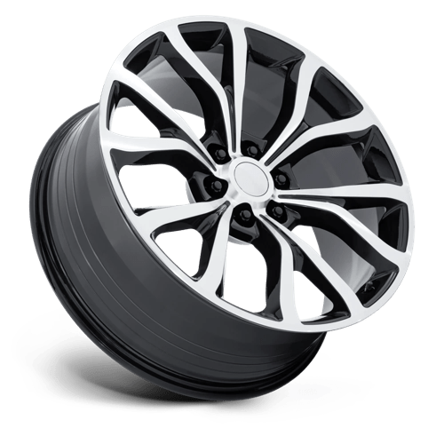 24X10 Performance Replicas PR230 GLOSS BLACK W/ MACHINED FACE 6X135