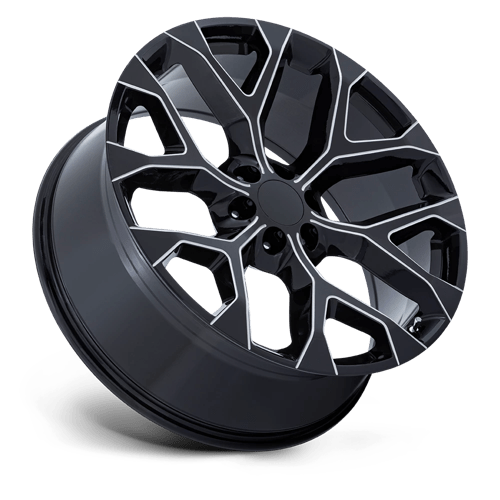 24X10 Performance Replicas PR177 GLOSS BLACK MILLED 6X139.7