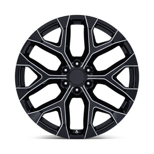 22 Performance Replicas PR177 GLOSS BLACK MILLED 6X139.7