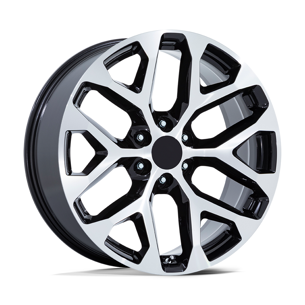 26" Performance Replicas PR177 GLOSS BLACK MACHINED FACE 6X139.7