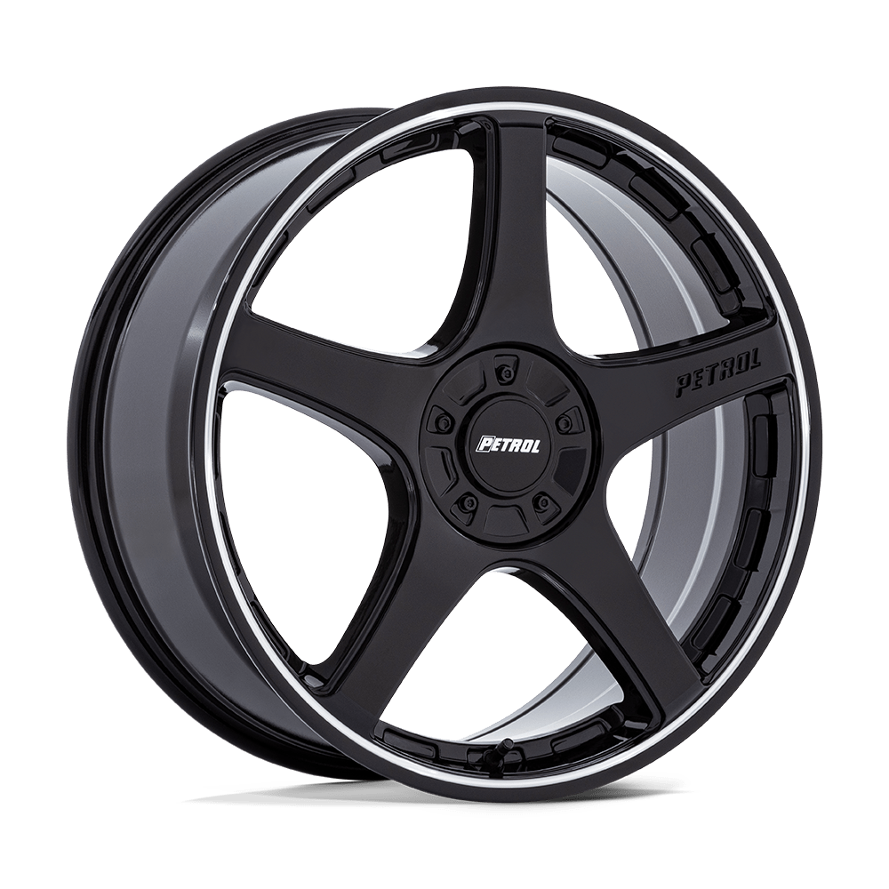 20X8.5 Petrol PE003 P2E GLOSS BLACK W/ MACHINED LIP BLANK