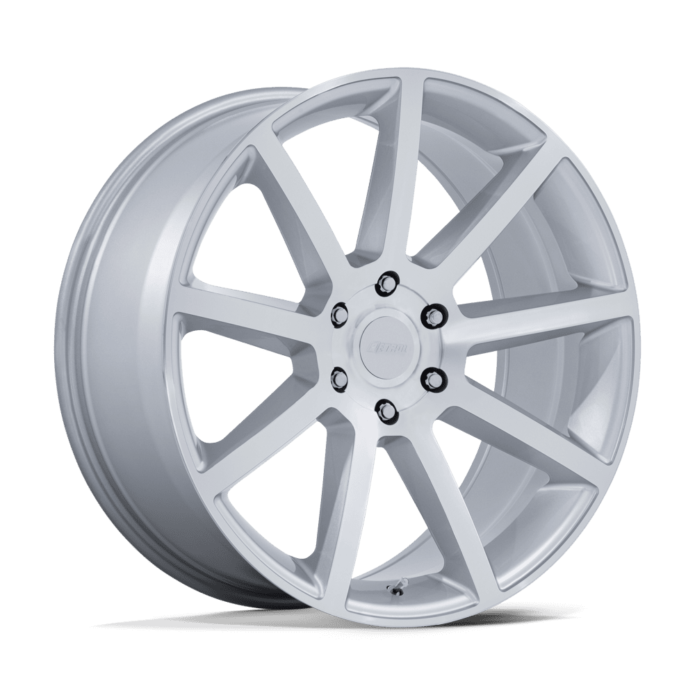 22X9.5 Petrol PE007 P6E GLOSS SILVER W/ MACHINED FACE 6X135