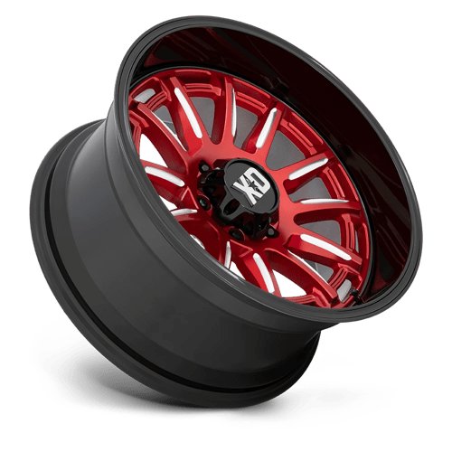 20X9 XD XD865 PHOENIX CANDY RED MILLED W/ BLACK LIP 6X135