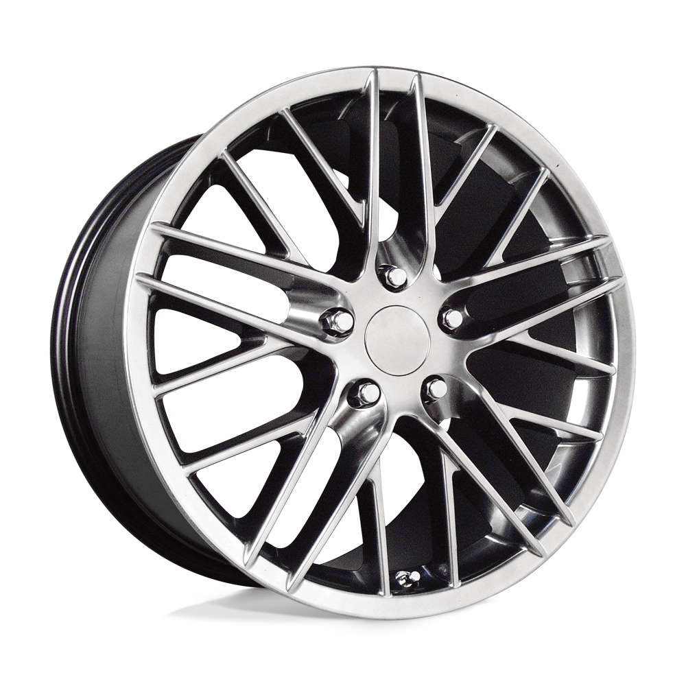 18X9.5 Performance Replicas PR121 HYPER SILVER DARK 5X120.65