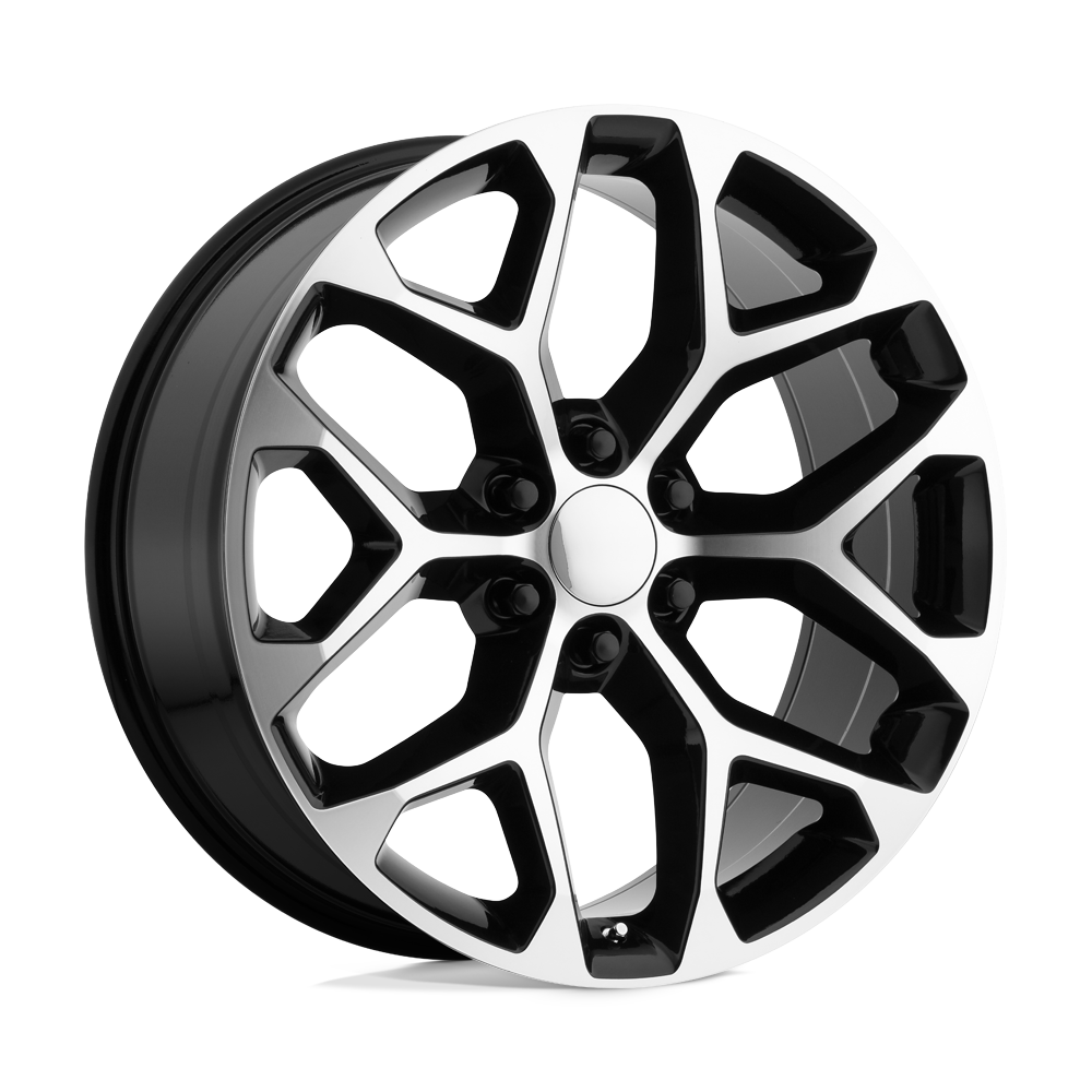 20" Performance Replicas PR176 GLOSS BLACK MACHINED 6X139.7
